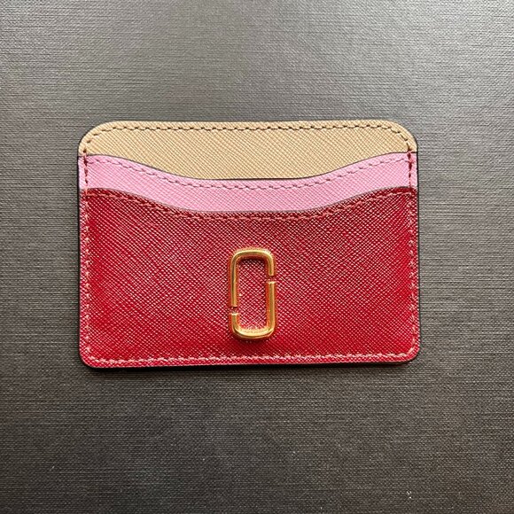 Marc Jacobs "The Snapshot" Card Case - Small Red Wallet - Picture 1 of 5